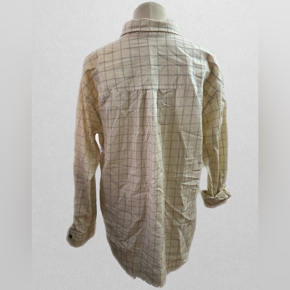 Cream Oversized Button-Up - Picture 2 of 3